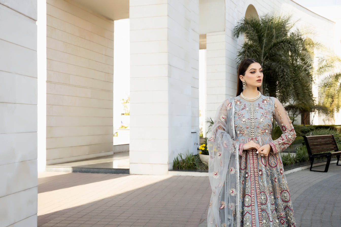 Luxury Formal Handwork Maxi Dress by Aroosh 04