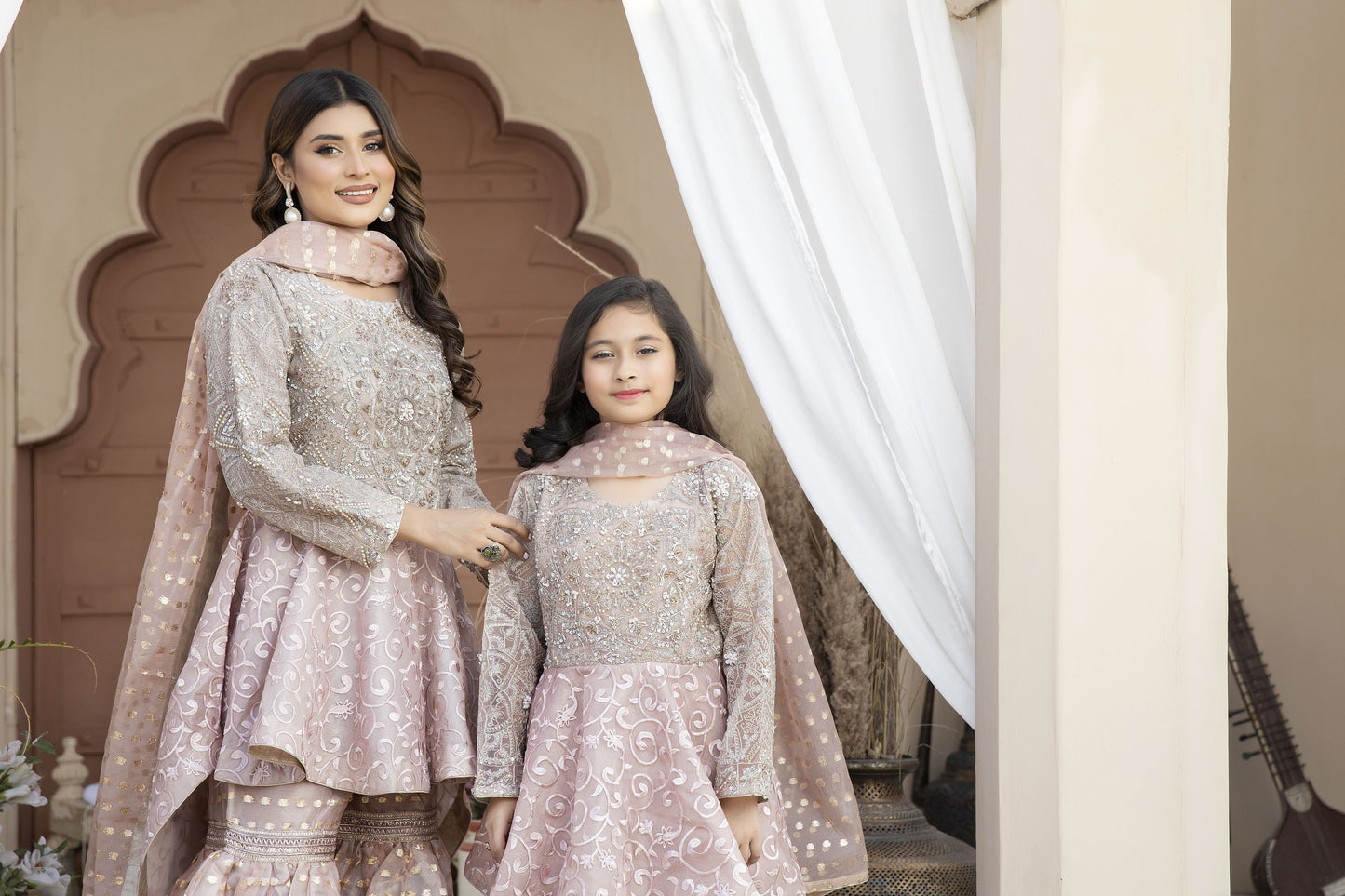 Mona Net Embroidered peplum 06