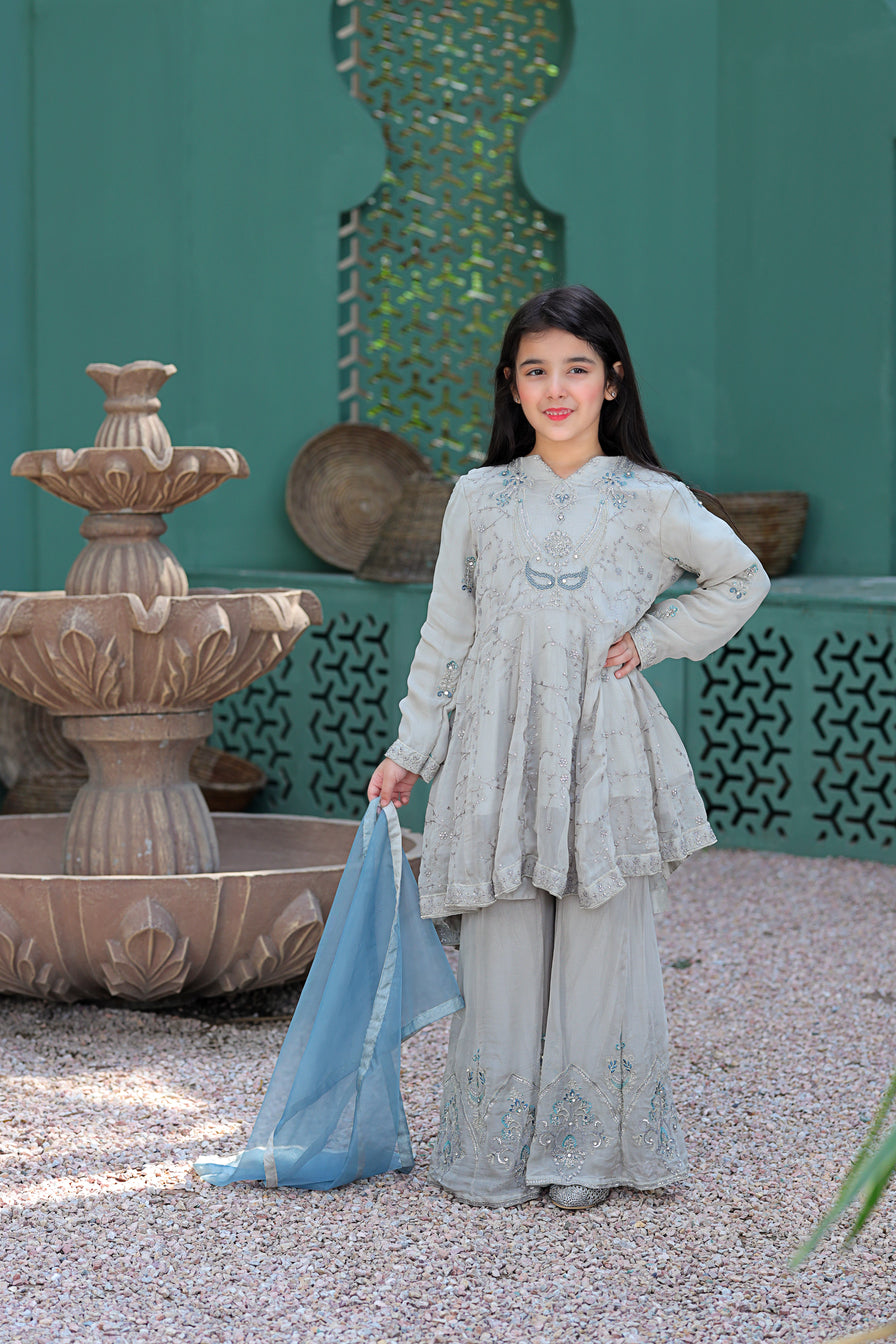 Rafia Mother Daughter Eid Girls Dress 04