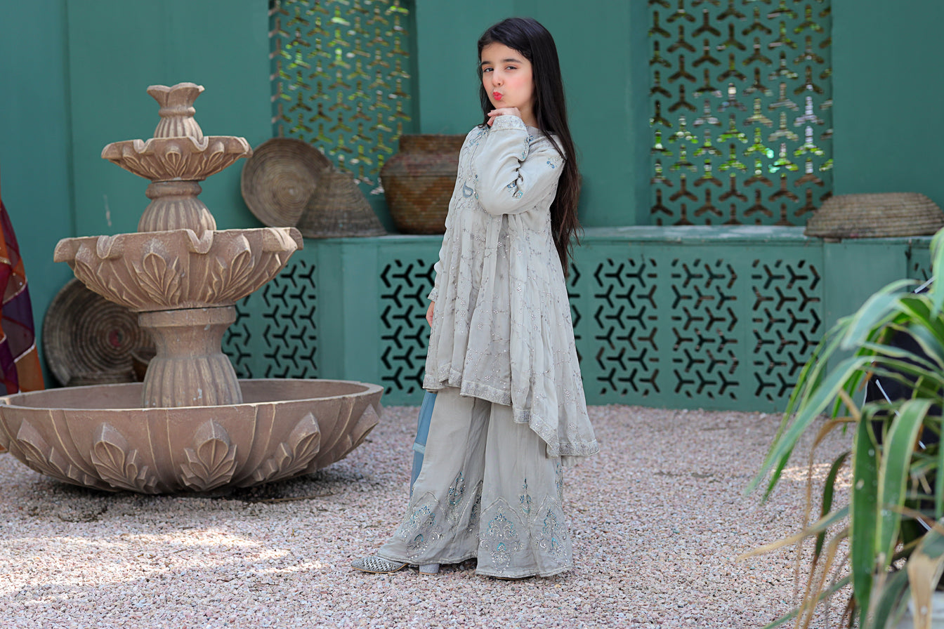 Rafia Mother Daughter Eid Girls Dress 04