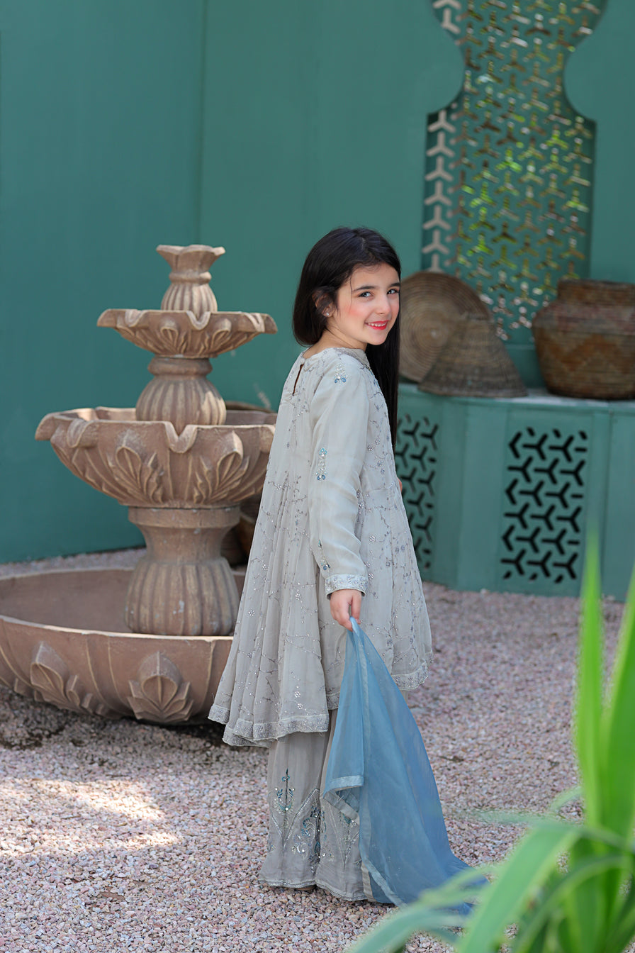 Rafia Mother Daughter Eid Girls Dress 04