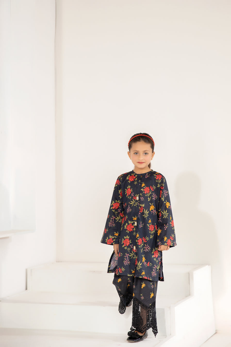 2pc Cotton Girls Dress by Mona BG05