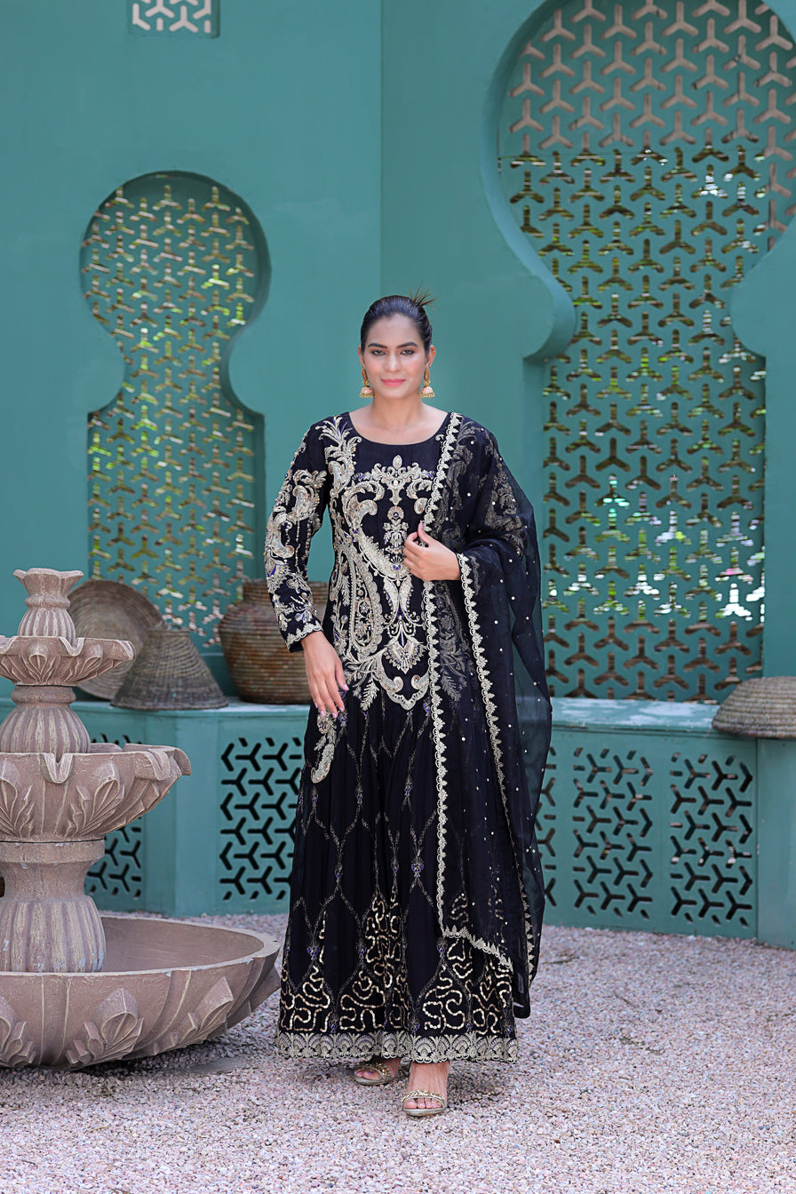 Rafia Khas Formal Maxi Dress 03