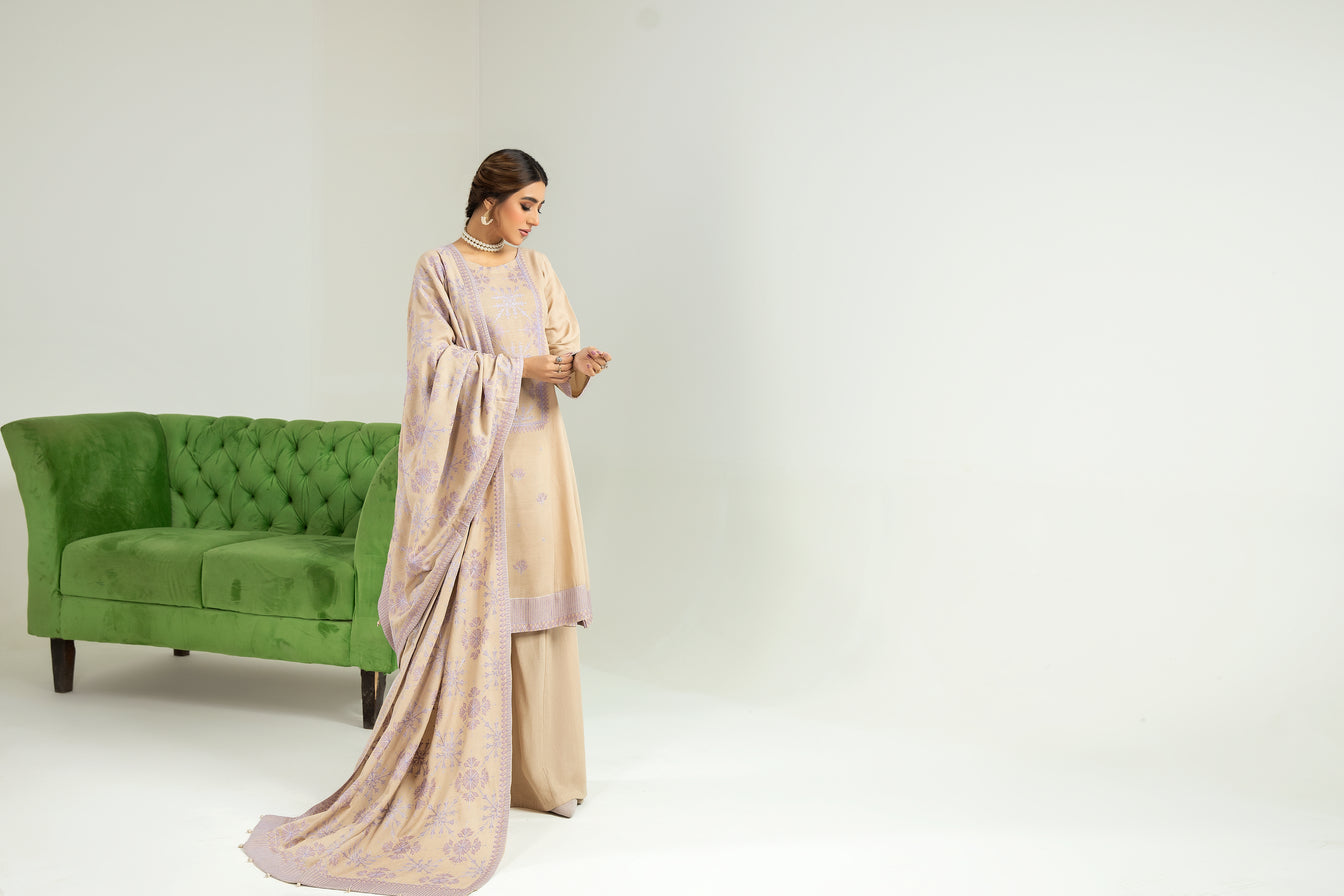 Sakeena Hasan 3pc Karandi Dress 11