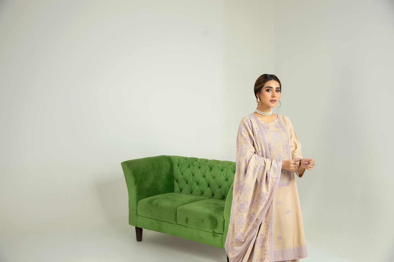 Sakeena Hasan 3pc Karandi Dress 11