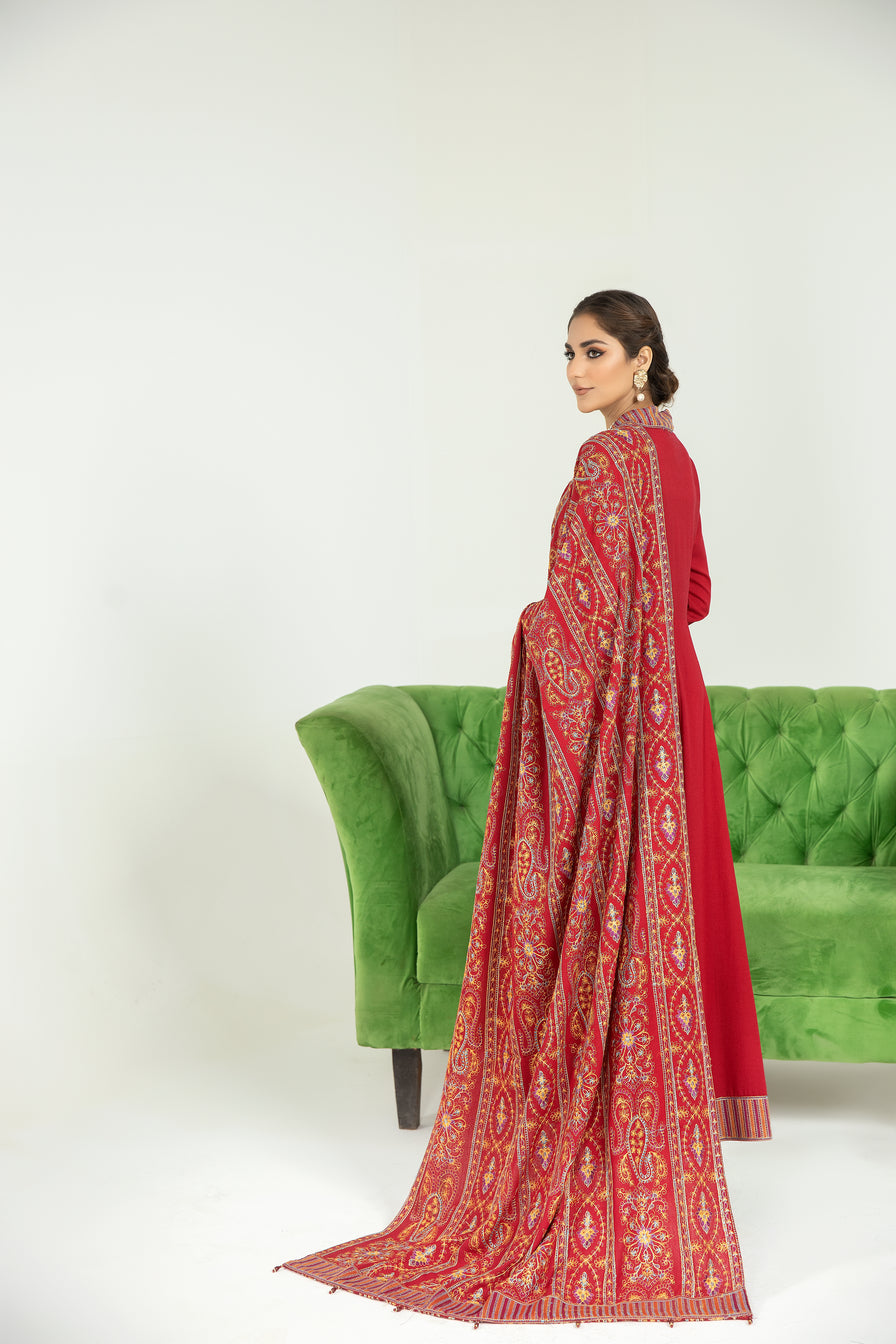 Sakeena Hasan 3pc Karandi Long Frock 05