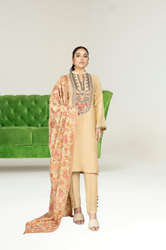 Sakeena Hasan 3pc Karandi Dress 04