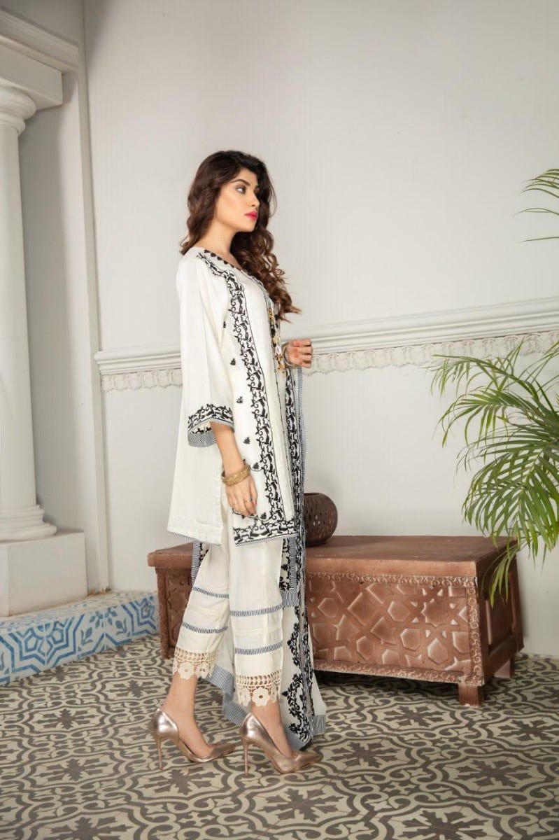 Ready to Wear Embroidered Spring Collection by Gulwarun 01