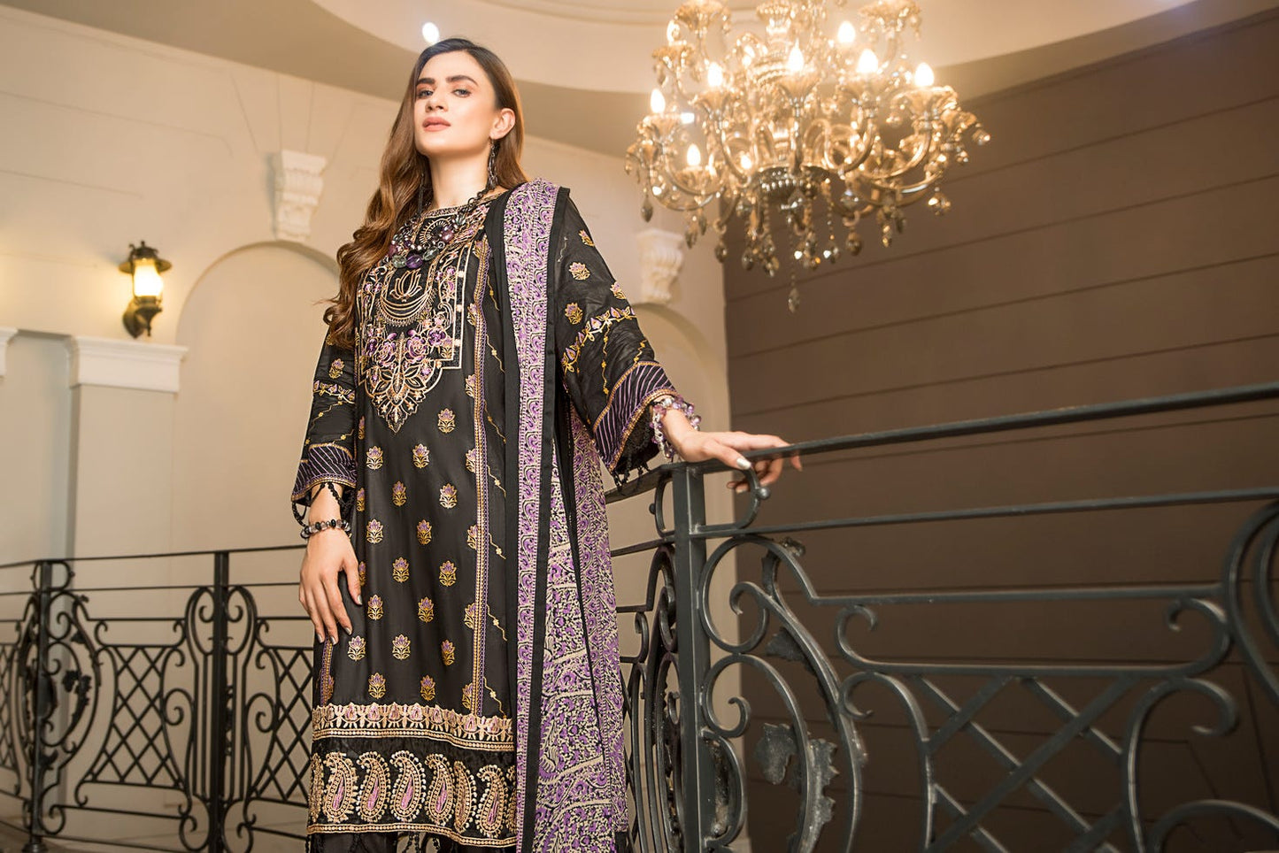 Ready to Wear 3 Pcs Lawn Embroidered Dress by Aabpara 10