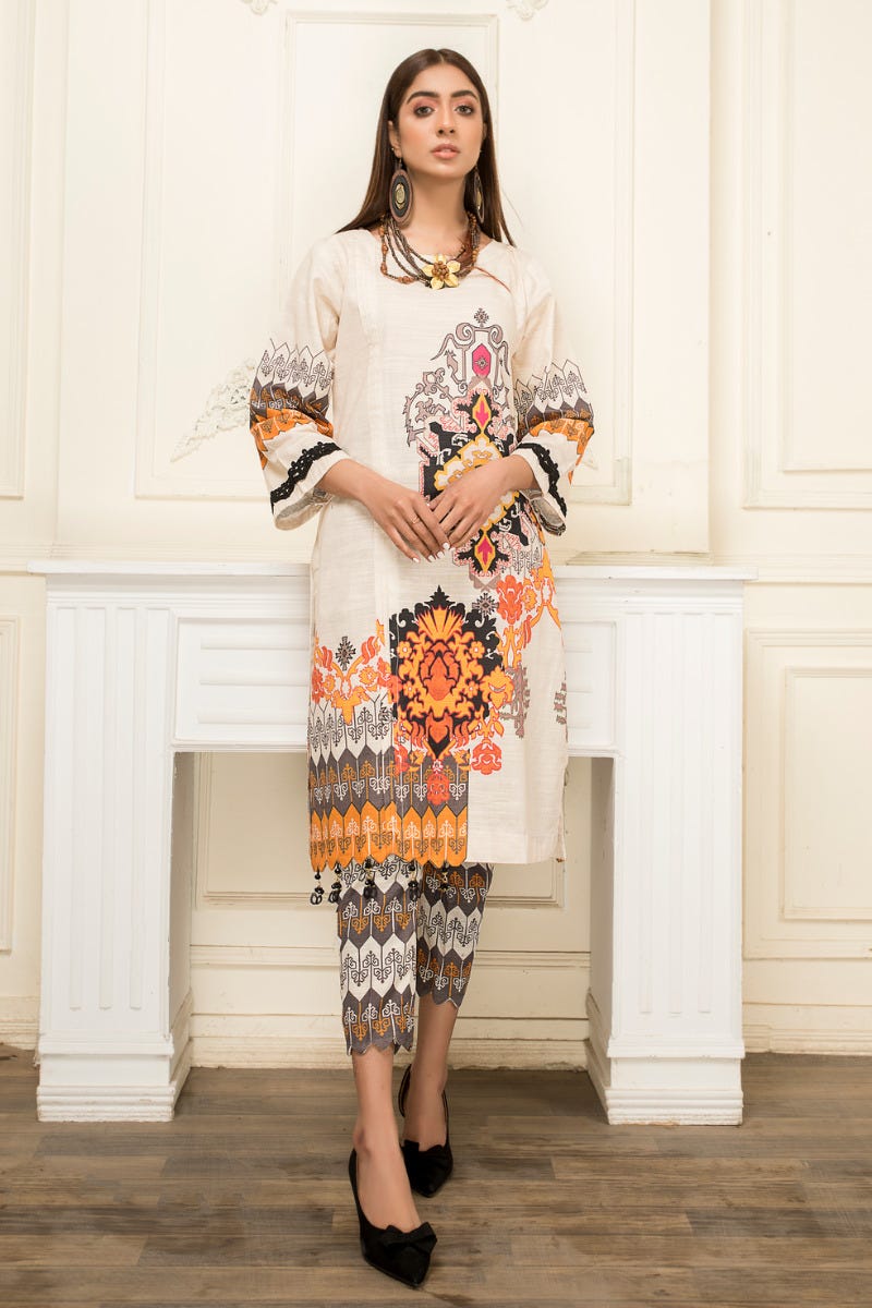 Ready To Wear 2 Pcs WInter Khadar Dress by AABPARA 01