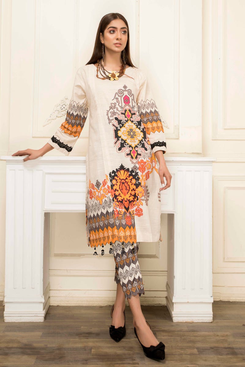 Ready To Wear 2 Pcs WInter Khadar Dress by AABPARA 01