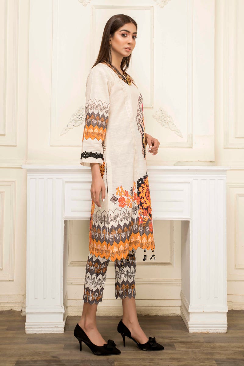 Ready To Wear 2 Pcs WInter Khadar Dress by AABPARA 01