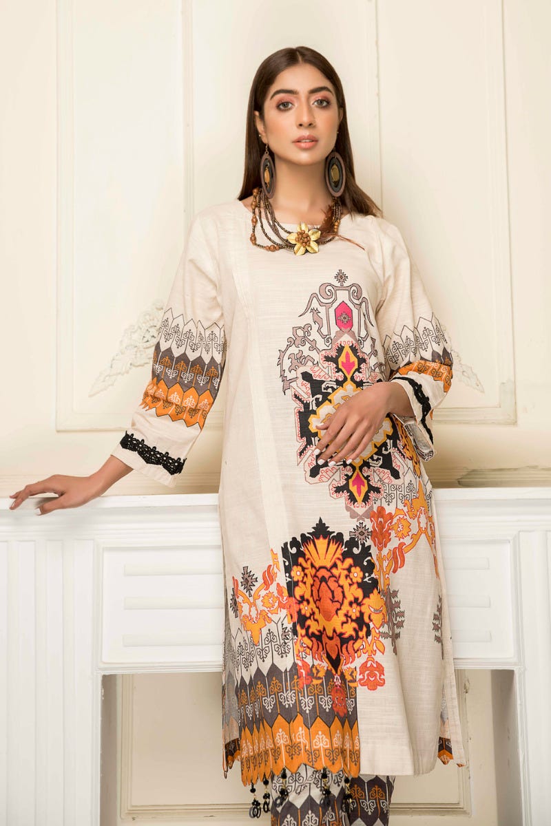Ready To Wear 2 Pcs WInter Khadar Dress by AABPARA 01