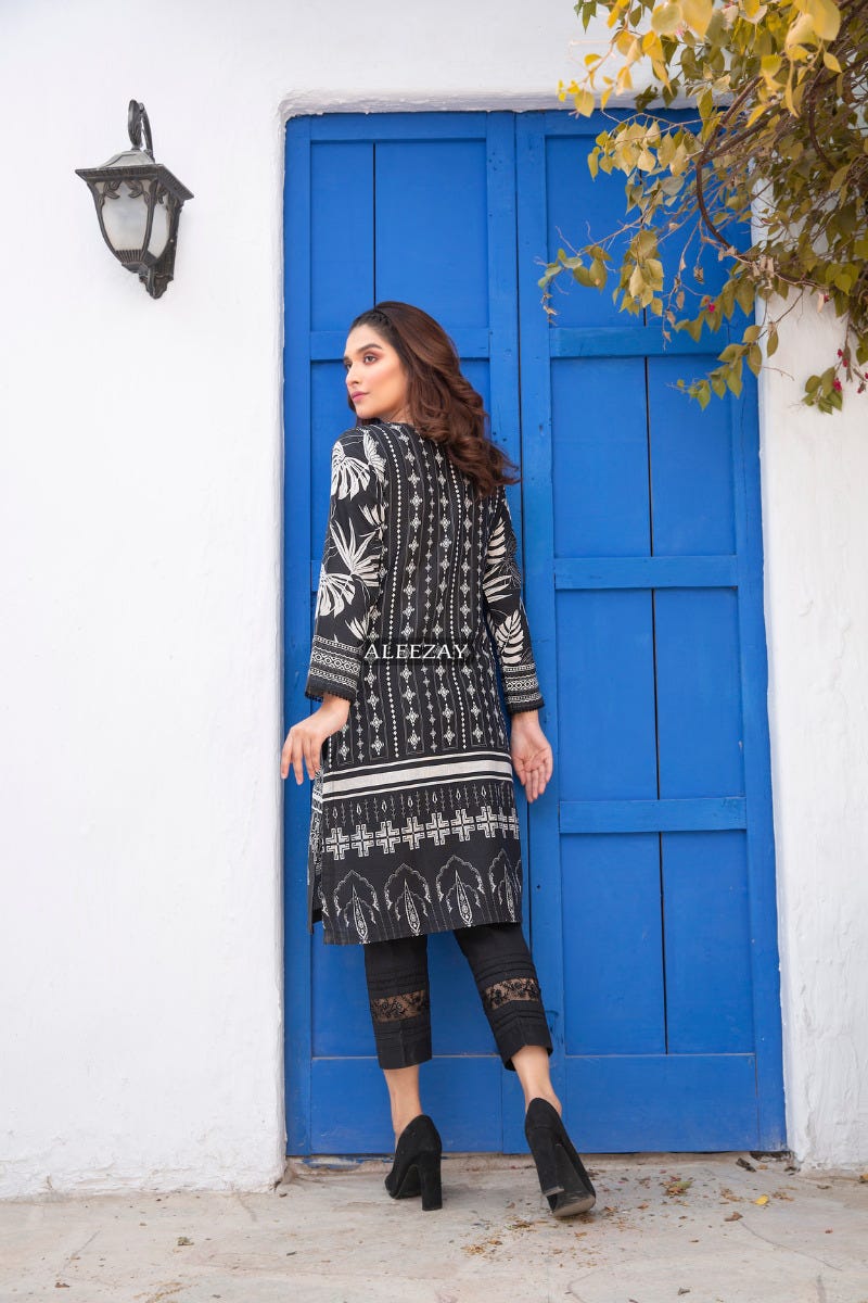 Ready to Wear 2 Pcs Dress with Handwork Details by Aleezay 08
