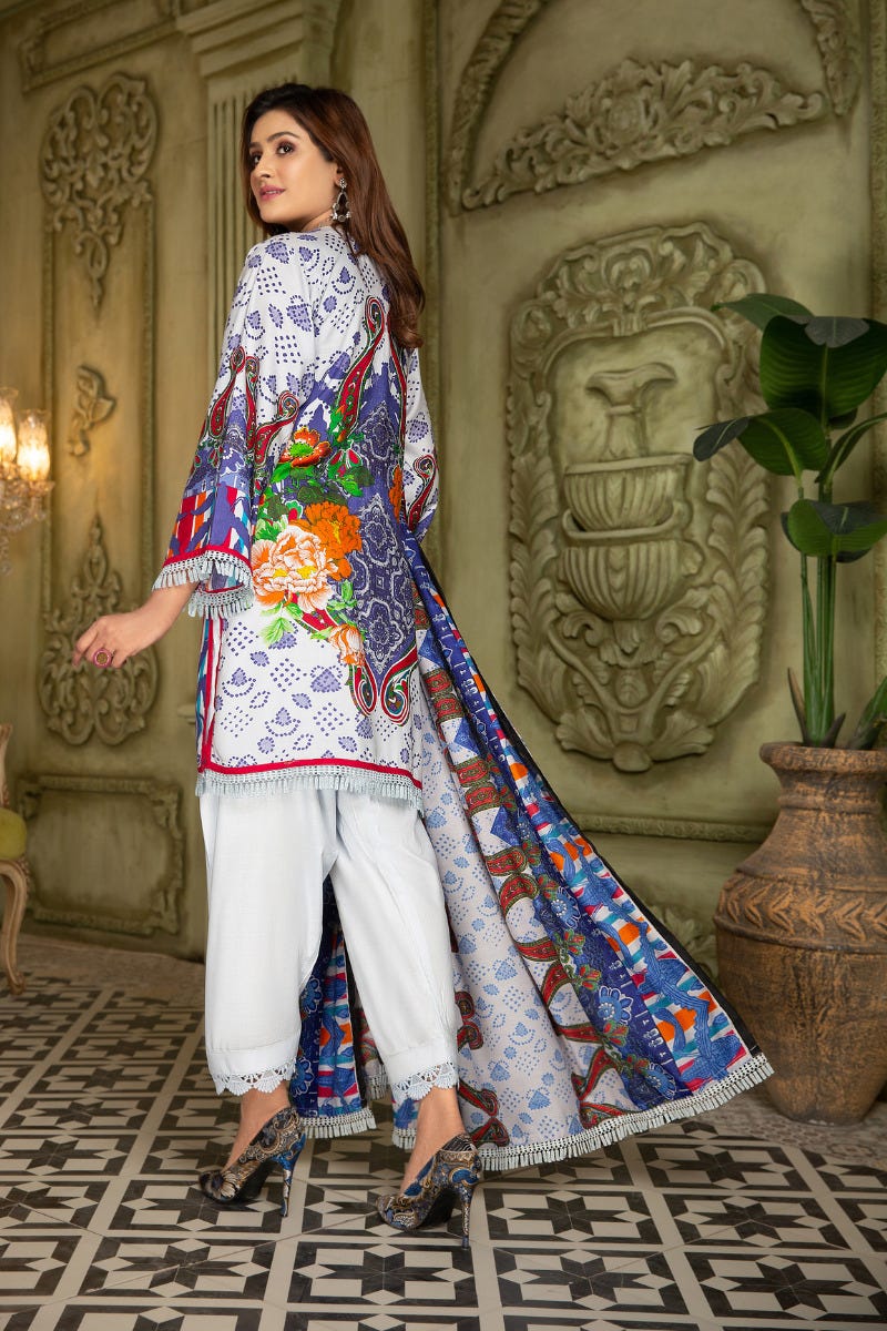 Winter Ready to Wear 3 Pcs Embroidered Dress by Aleezay 06