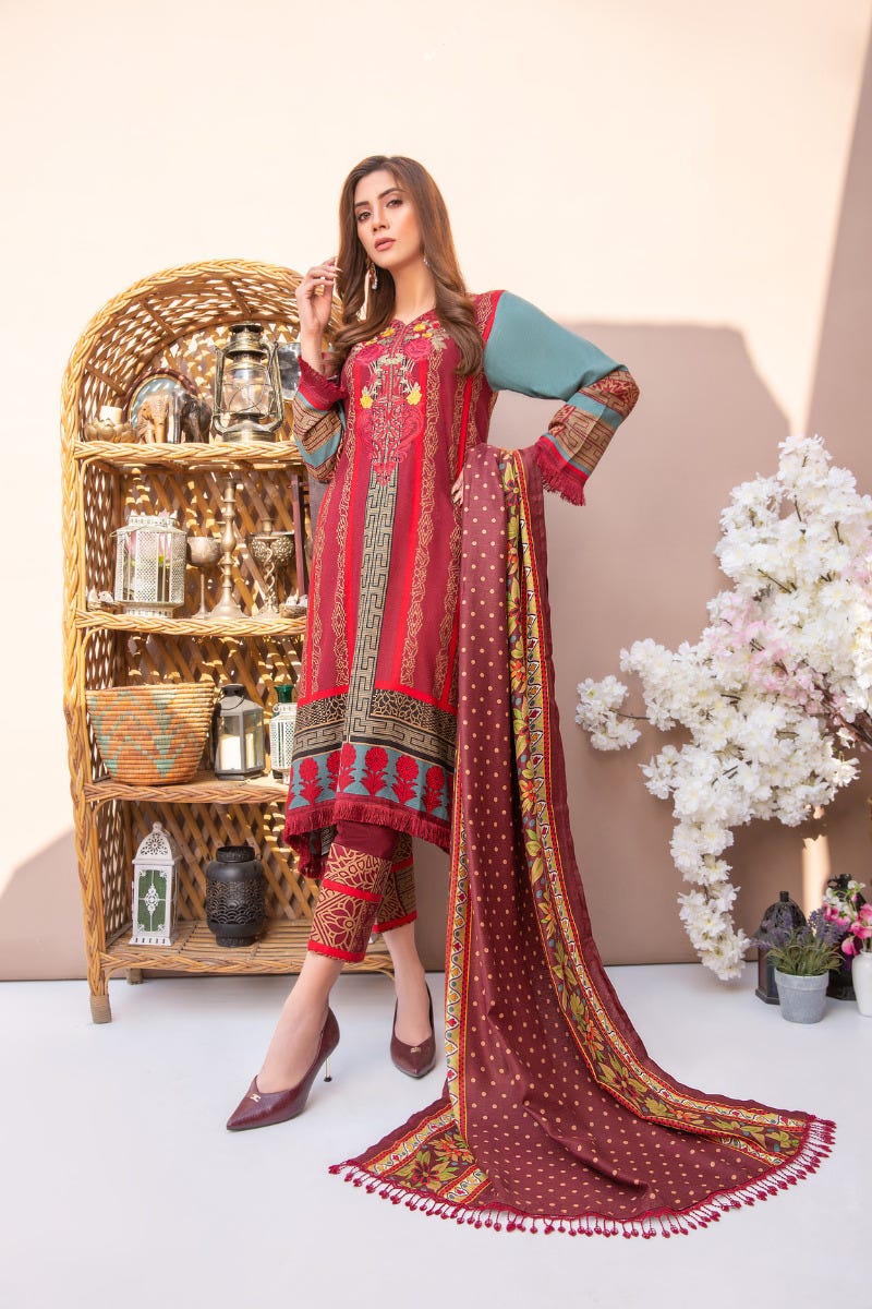 Ready to Wear 3 Pcs Embroidered Collection by Aleezay 06