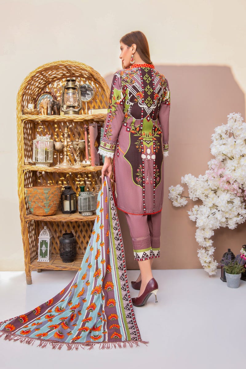 Ready to Wear 3 Pcs Embroidered Collection by Aleezay 07