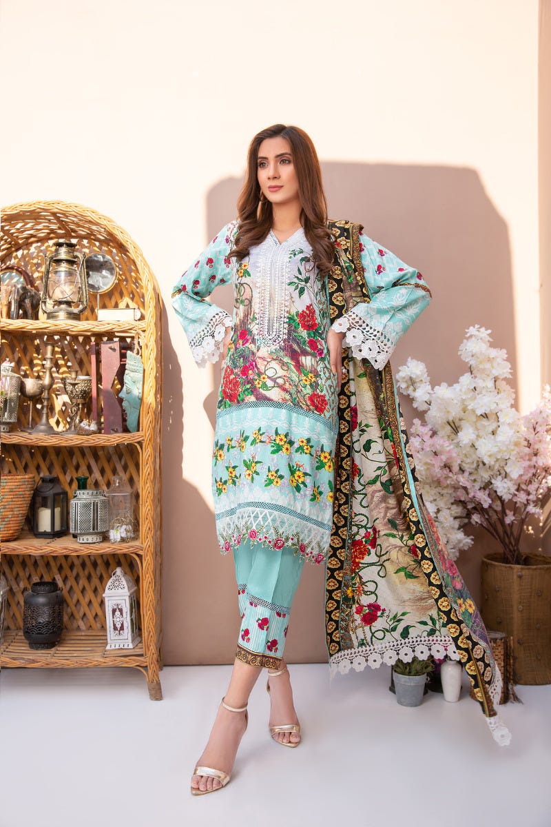 Ready to Wear 3 Pcs Embroidered Collection by Aleezay 11