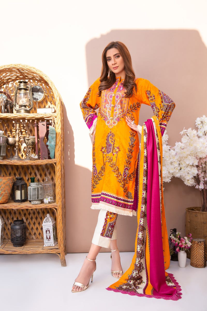 Ready to Wear 3 Pcs Embroidered Collection by Aleezay 12