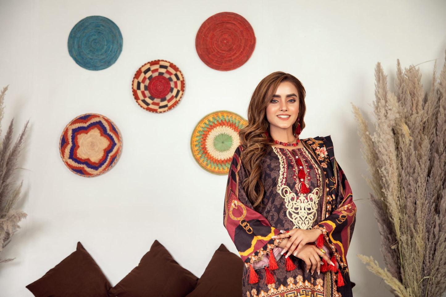 Winter Ready to Wear Embroidered Dress with Shawl by Aleezay 03