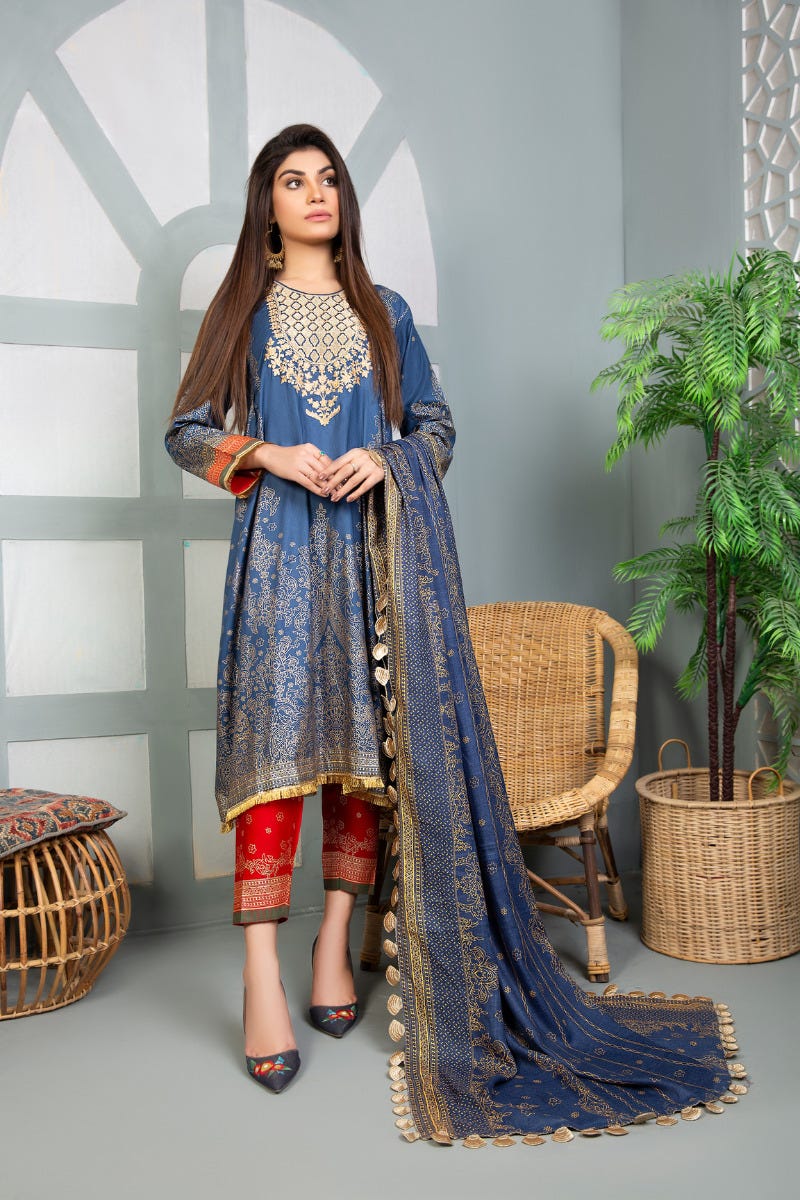 Winter Ready to Wear Embroidered Collection by Aleezay 06