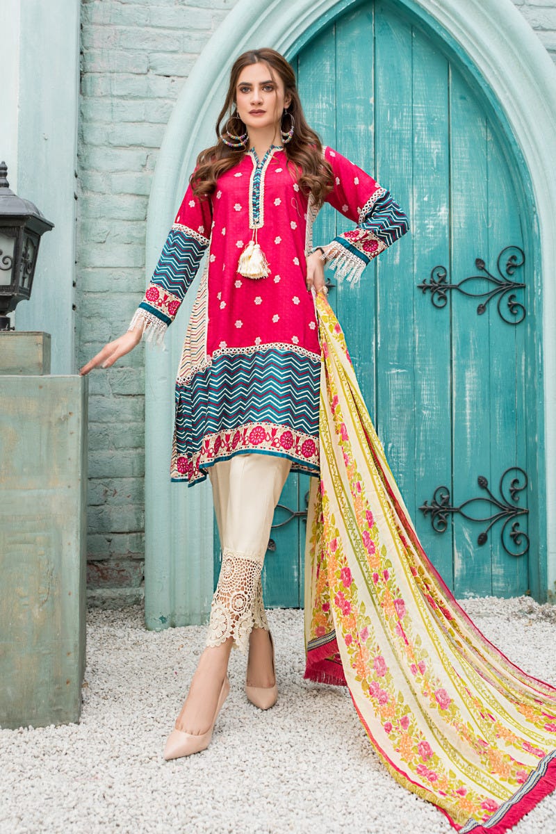 Spring Ready to Wear 3 Pcs Embroidered Collection by Aleezay 03