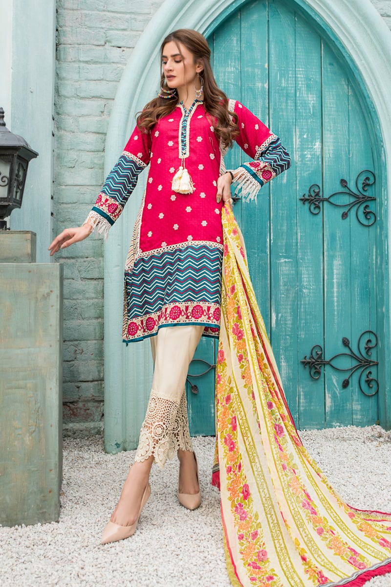 Spring Ready to Wear 3 Pcs Embroidered Collection by Aleezay 03