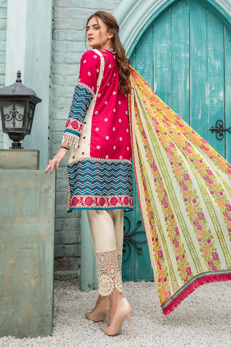 Spring Ready to Wear 3 Pcs Embroidered Collection by Aleezay 03