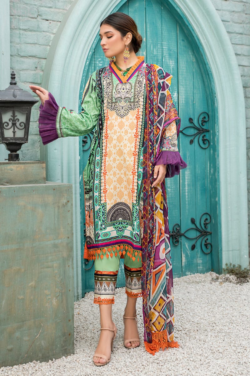 Spring Ready to Wear 3 Pcs Embroidered Collection by Aleezay 01