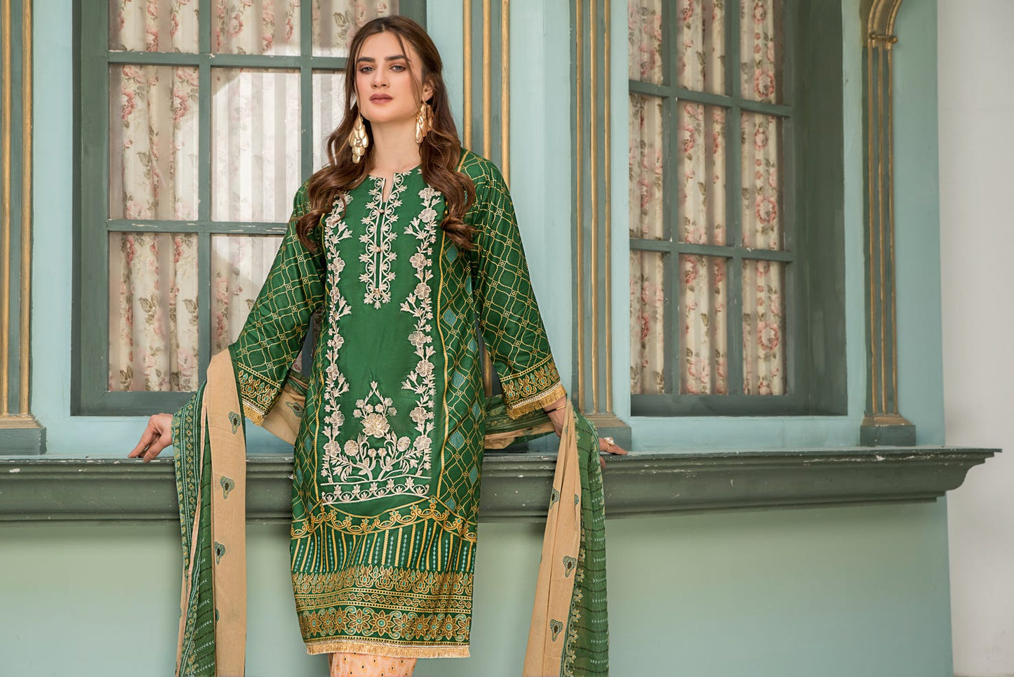 Spring Ready to Wear 3 Pcs Embroidered Collection by Aleezay 07