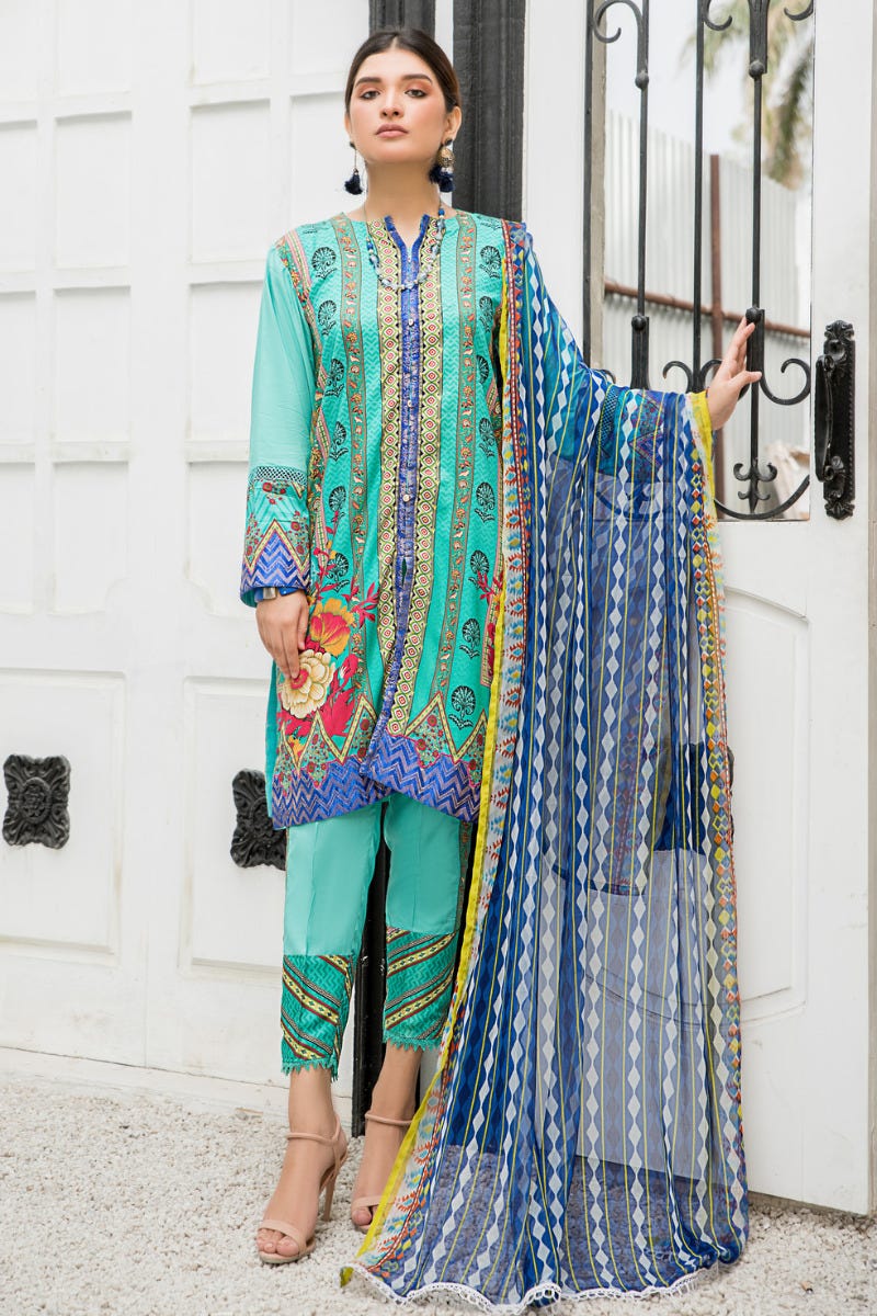 Spring Ready to Wear 3 Pcs Embroidered Collection by Aleezay 15