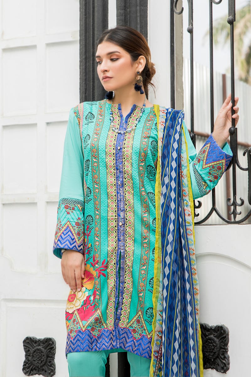 Spring Ready to Wear 3 Pcs Embroidered Collection by Aleezay 15