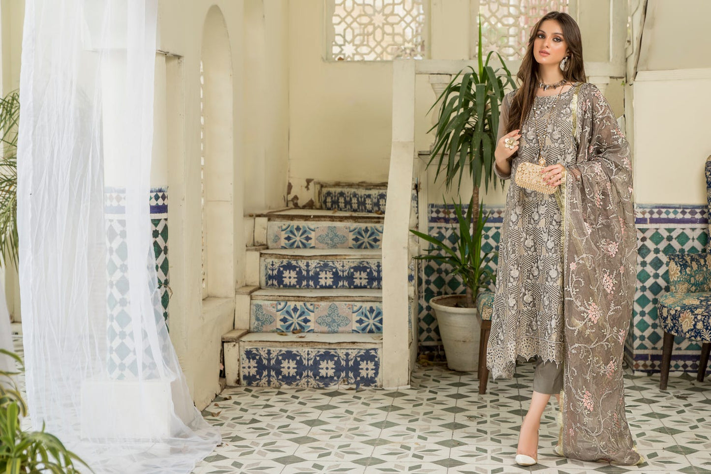 Chiffon Ready to Wear Embroidered Collection by Aleezay 10