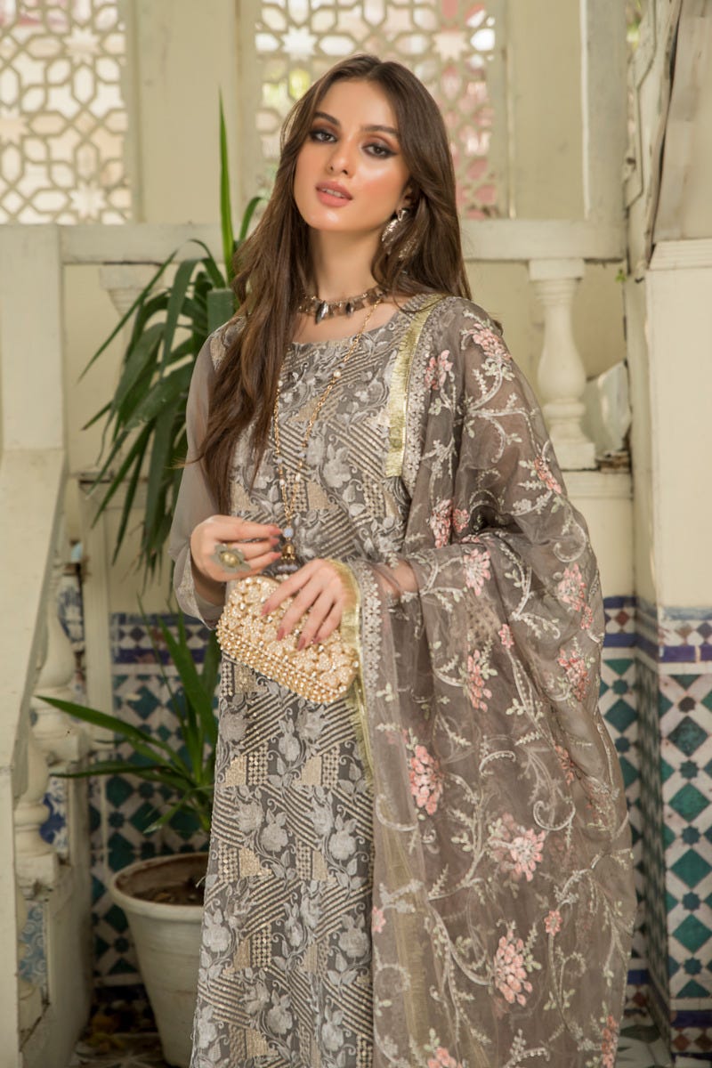 Chiffon Ready to Wear Embroidered Collection by Aleezay 10