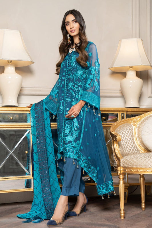Luxury Formal Chiffon Embroidered Collection by Aleezay 02