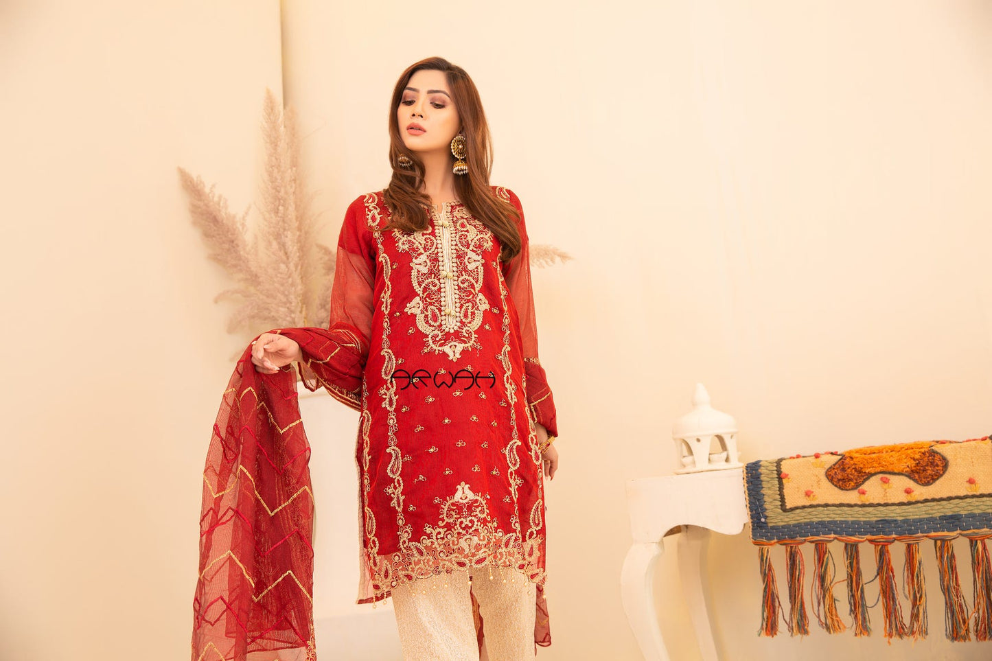 Winter Ready to Wear 3 Pcs Embroidered Collection by Arwah 06
