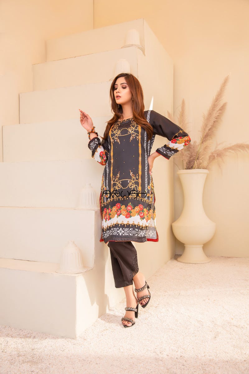 Silk Ready to Wear Kurta by Arwah 02