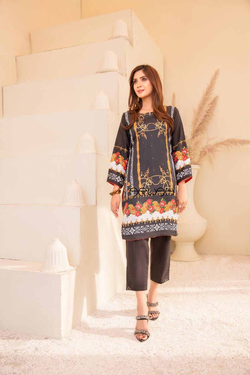 Silk Ready to Wear Kurta by Arwah 02
