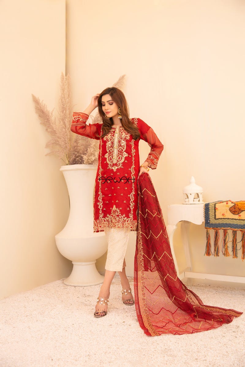 Winter Ready to Wear 3 Pcs Embroidered Collection by Arwah 06
