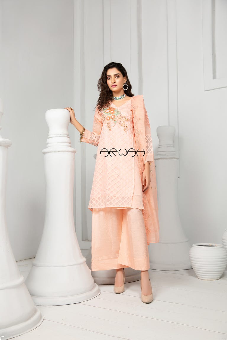 Winter Ready to Wear Embroidered 3 Pcs Dress by Arwah 10