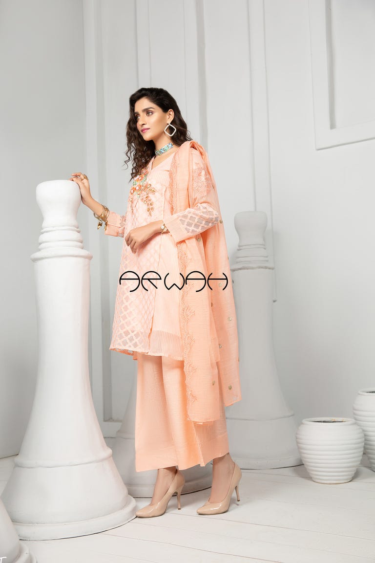 Winter Ready to Wear Embroidered 3 Pcs Dress by Arwah 10