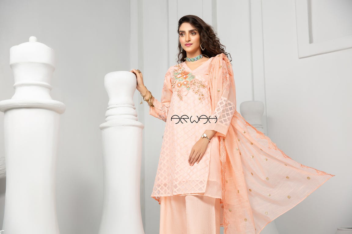 Winter Ready to Wear Embroidered 3 Pcs Dress by Arwah 10