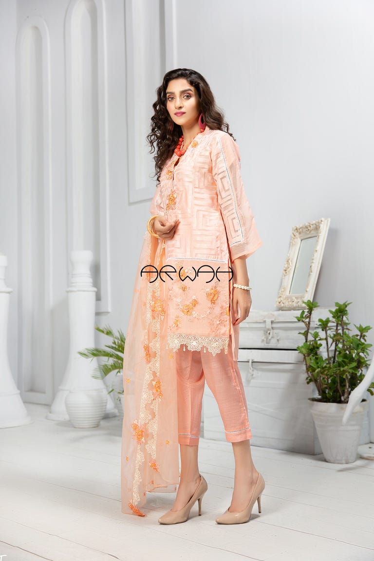 Winter Ready to Wear Embroidered 3 Pcs Dress by Arwah 13