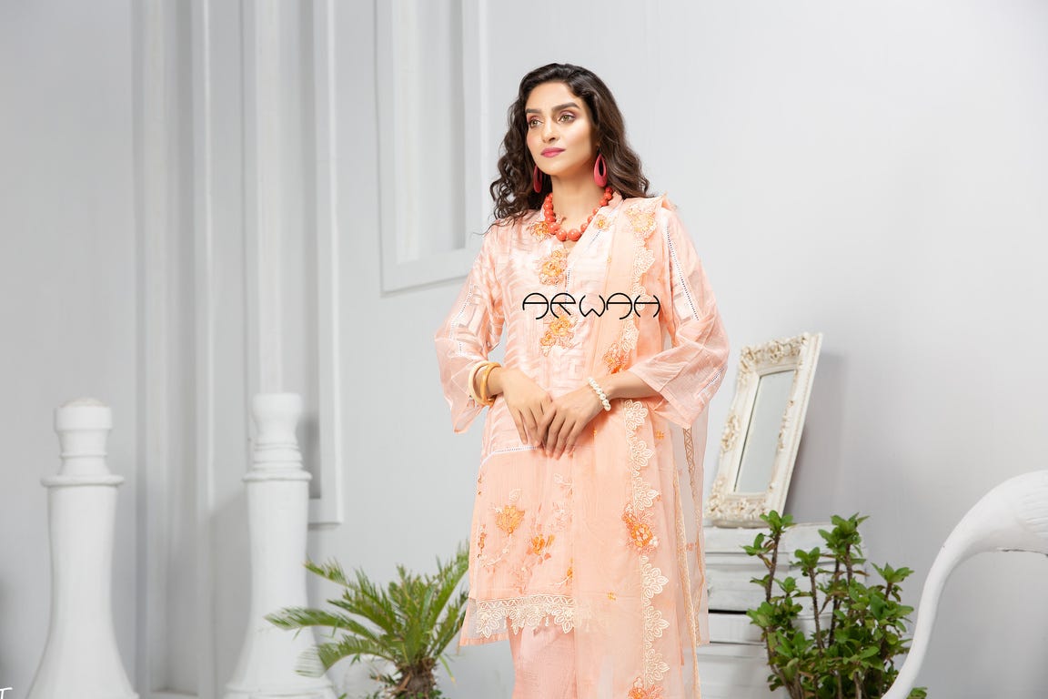 Winter Ready to Wear Embroidered 3 Pcs Dress by Arwah 13