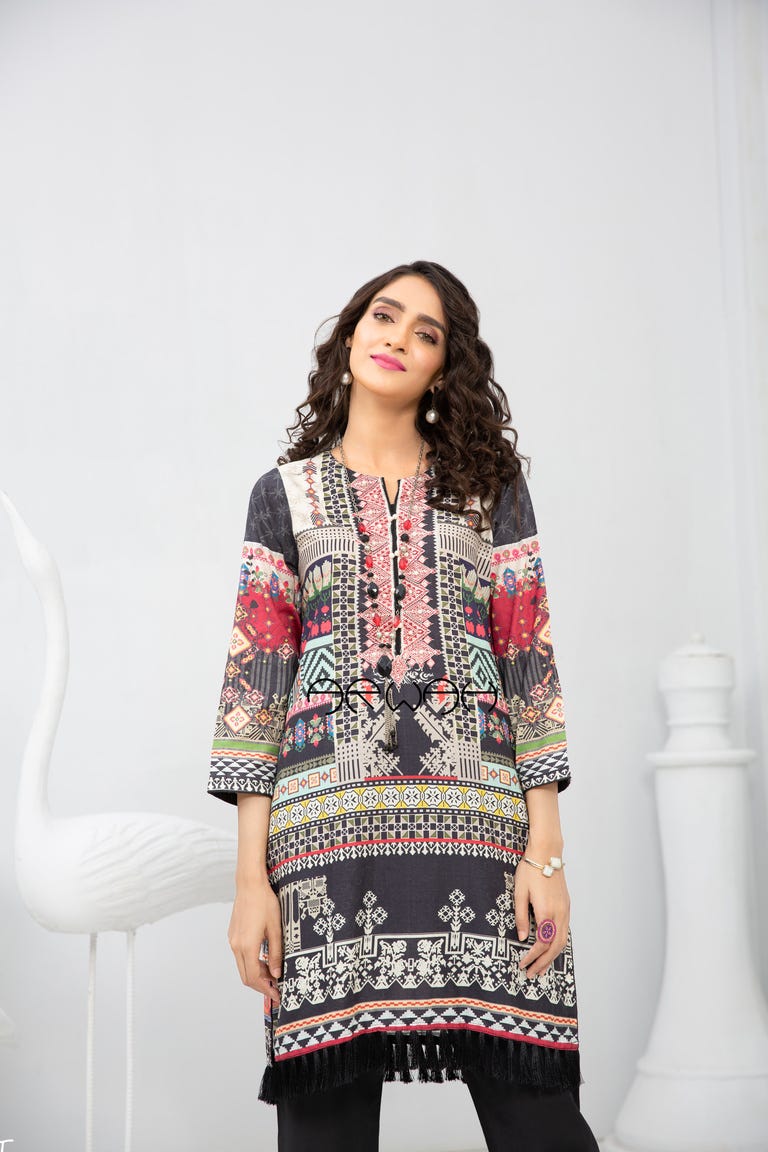 Winter Ready to Wear Embroidered Kurta by Arwah 02