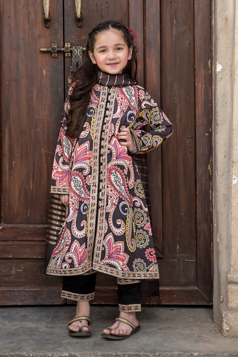 Kids Ready to Wear 3 Pcs Lawn Collection by Arwah 04
