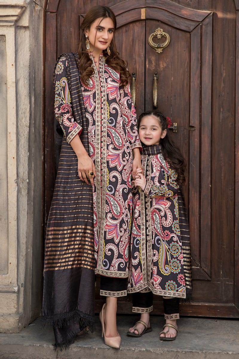 Kids Ready to Wear 3 Pcs Lawn Collection by Arwah 04