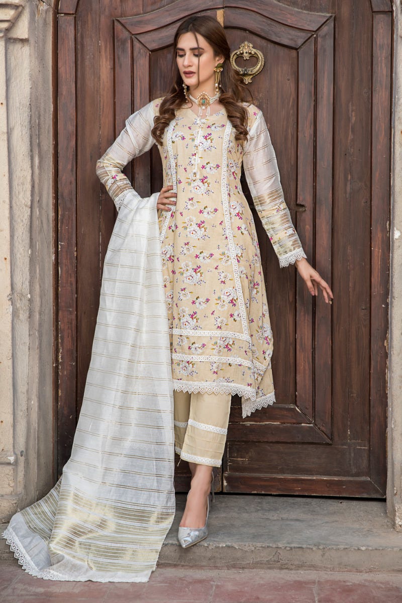 Ready to Wear 3 Pcs Lawn Collection by Arwah 03