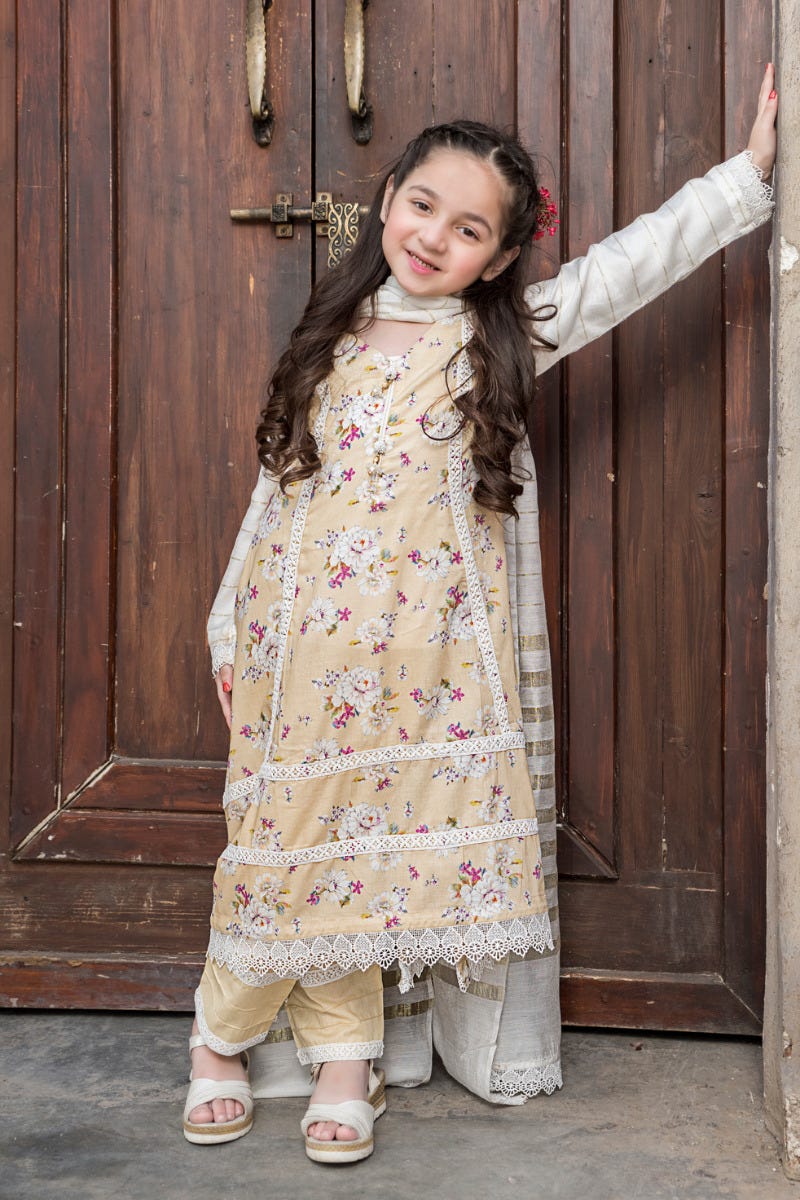Kids Ready to Wear 3 Pcs Lawn Collection by Arwah 03