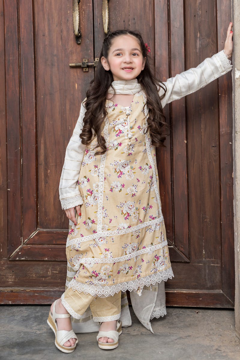 Kids Ready to Wear 3 Pcs Lawn Collection by Arwah 03